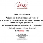 Shiraz Öffnungszeiten Sommer 2015 copy